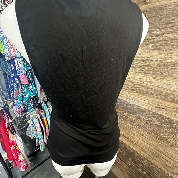 White House Black Market Black Embellished Sleeveless Tank - Picture 5 of 10